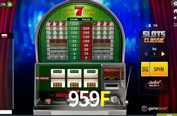 959F Premiação acumulada / Jackpot